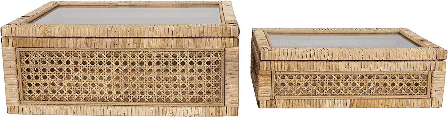 Rattan & Cane Display Boxes